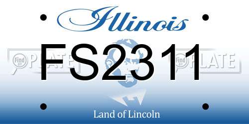FS2311 Illinois License Plate