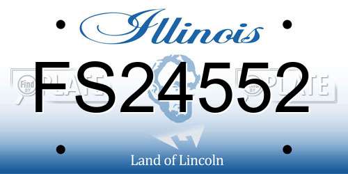 FS24552 Illinois License Plate
