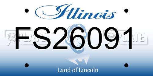 FS26091 Illinois License Plate