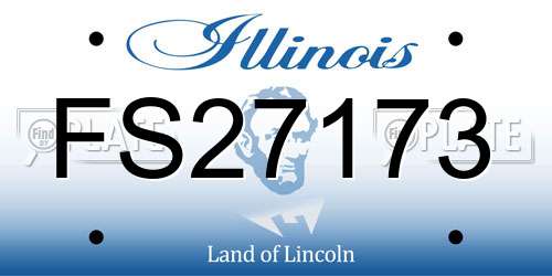 FS27173 Illinois License Plate