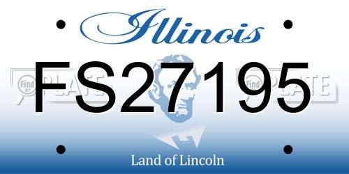FS27195 Illinois License Plate