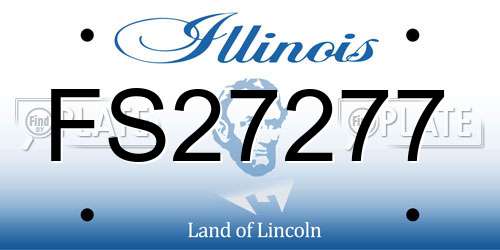 FS27277 Illinois License Plate
