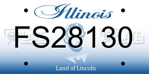FS28130 Illinois License Plate
