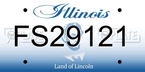 FS29121 Illinois License Plate