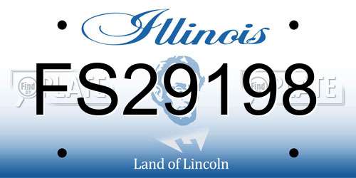 FS29198 Illinois License Plate