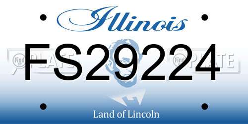 FS29224 Illinois License Plate