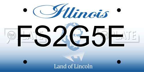 FS2G5E Illinois License Plate
