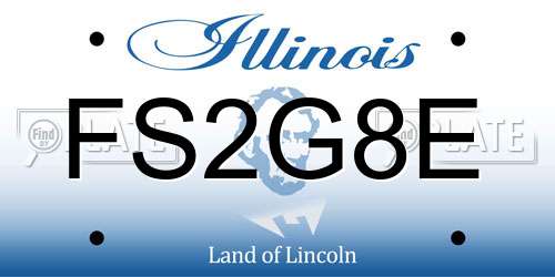 FS2G8E Illinois License Plate