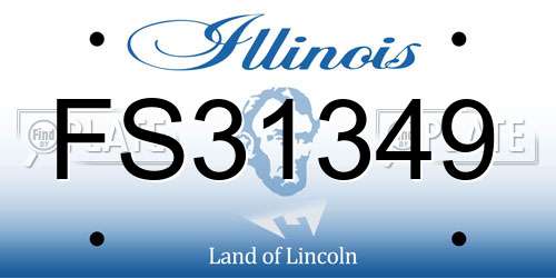 FS31349 Illinois License Plate