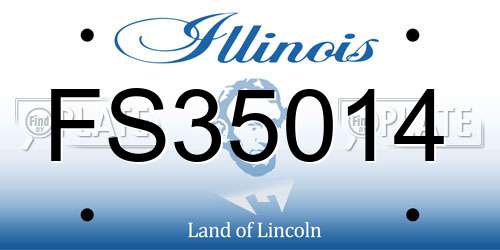 FS35014 Illinois License Plate