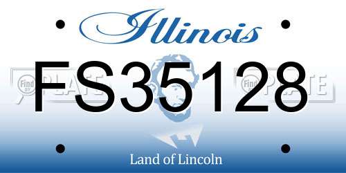 FS35128 Illinois License Plate