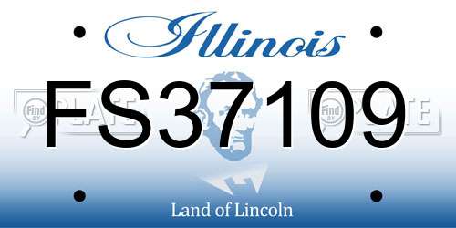 FS37109 Illinois License Plate