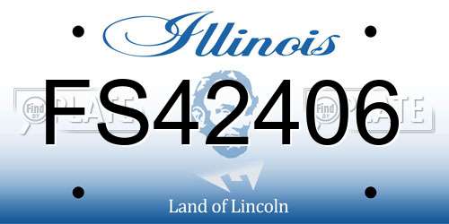FS42406 Illinois License Plate
