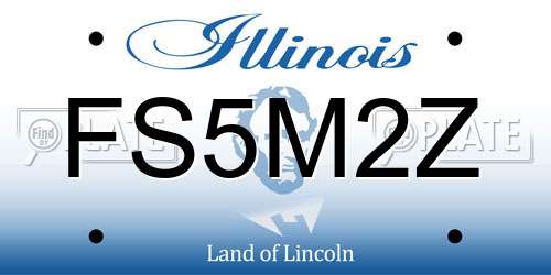 FS5M2Z Illinois License Plate