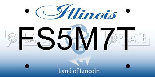 FS5M7T Illinois License Plate