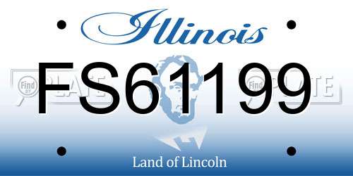 FS61199 Illinois License Plate