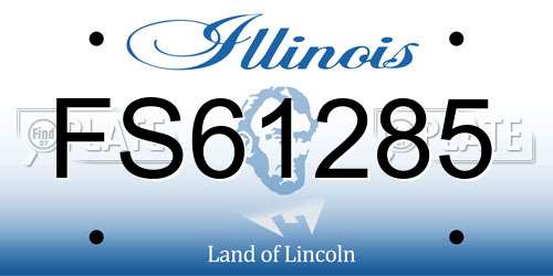 FS61285 Illinois License Plate