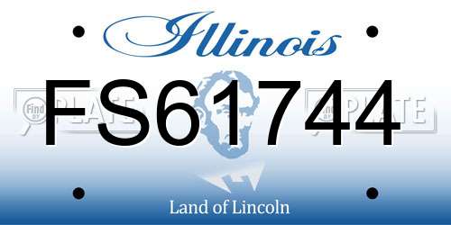 FS61744 Illinois License Plate