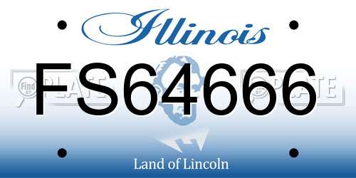 FS64666 Illinois License Plate