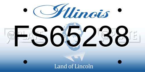 FS65238 Illinois License Plate