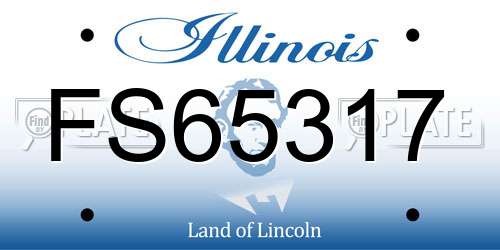 FS65317 Illinois License Plate