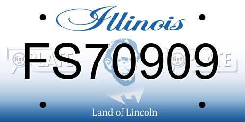 FS70909 Illinois License Plate