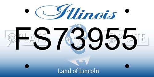 FS73955 Illinois License Plate