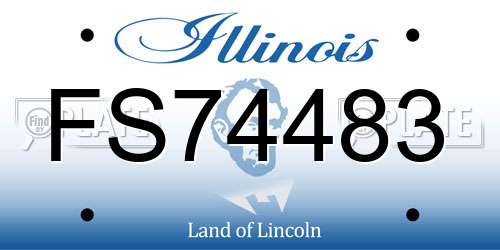FS74483 Illinois License Plate