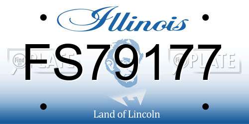 FS79177 Illinois License Plate
