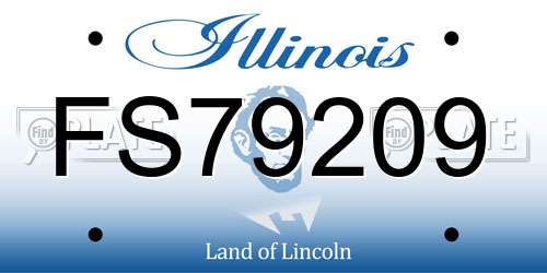 FS79209 Illinois License Plate
