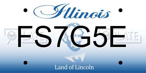 FS7G5E Illinois License Plate