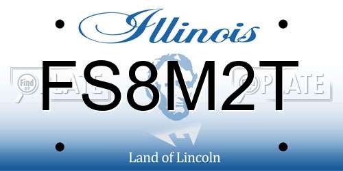 FS8M2T Illinois License Plate