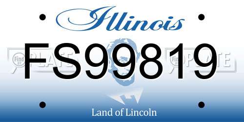 FS99819 Illinois License Plate