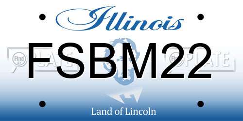 FSBM22 Illinois License Plate