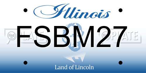 FSBM27 Illinois License Plate