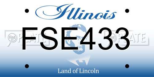 FSE433 Illinois License Plate
