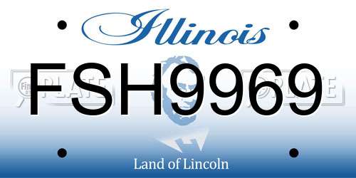 FSH9969 Illinois License Plate