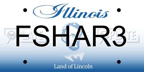 FSHAR3 Illinois License Plate