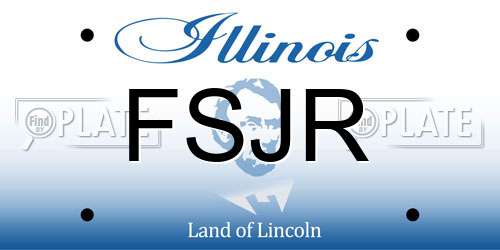 FSJR Illinois License Plate