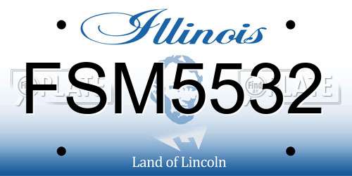 FSM5532 Illinois License Plate