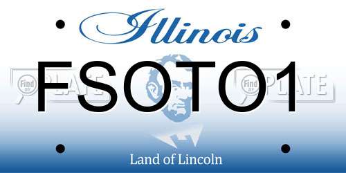 FSOTO1 Illinois License Plate
