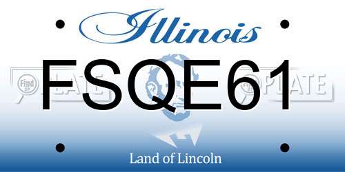 FSQE61 Illinois License Plate