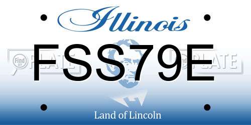 FSS79E Illinois License Plate