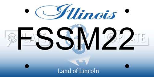 FSSM22 Illinois License Plate