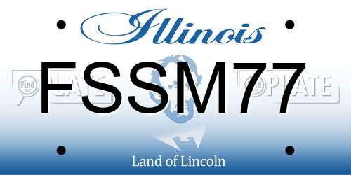 FSSM77 Illinois License Plate