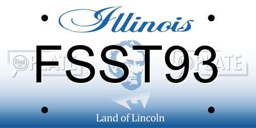 FSST93 Illinois License Plate