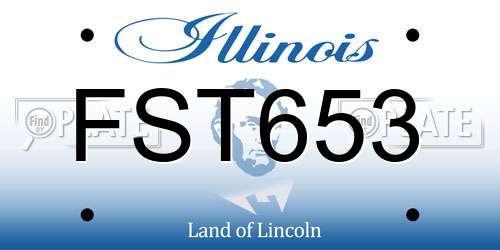 FST653 Illinois License Plate