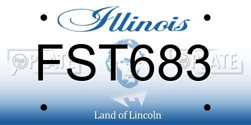 FST683 Illinois License Plate