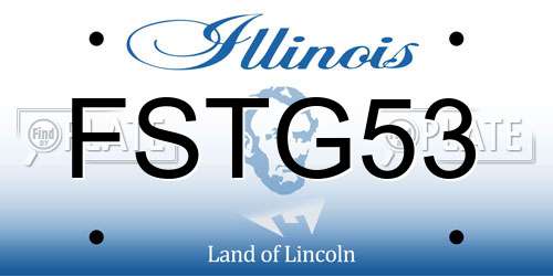 FSTG53 Illinois License Plate