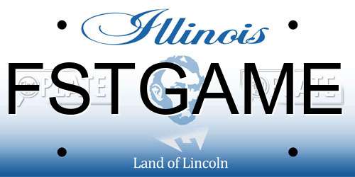 FSTGAME Illinois License Plate